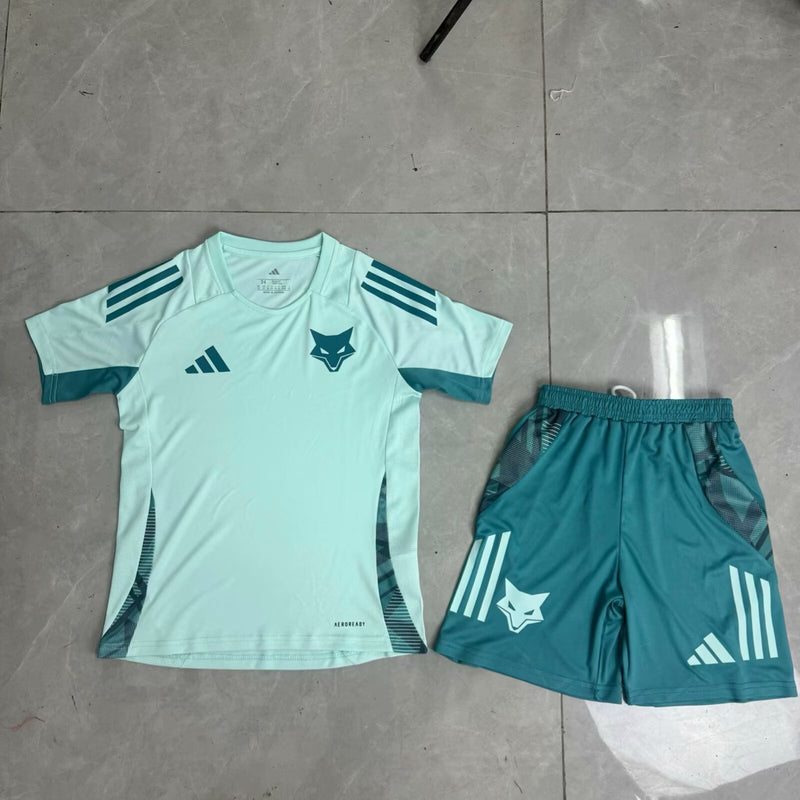 Kit Infantil Cruzeiro Treino 25/26  Unissex Adidas - Verde Claro