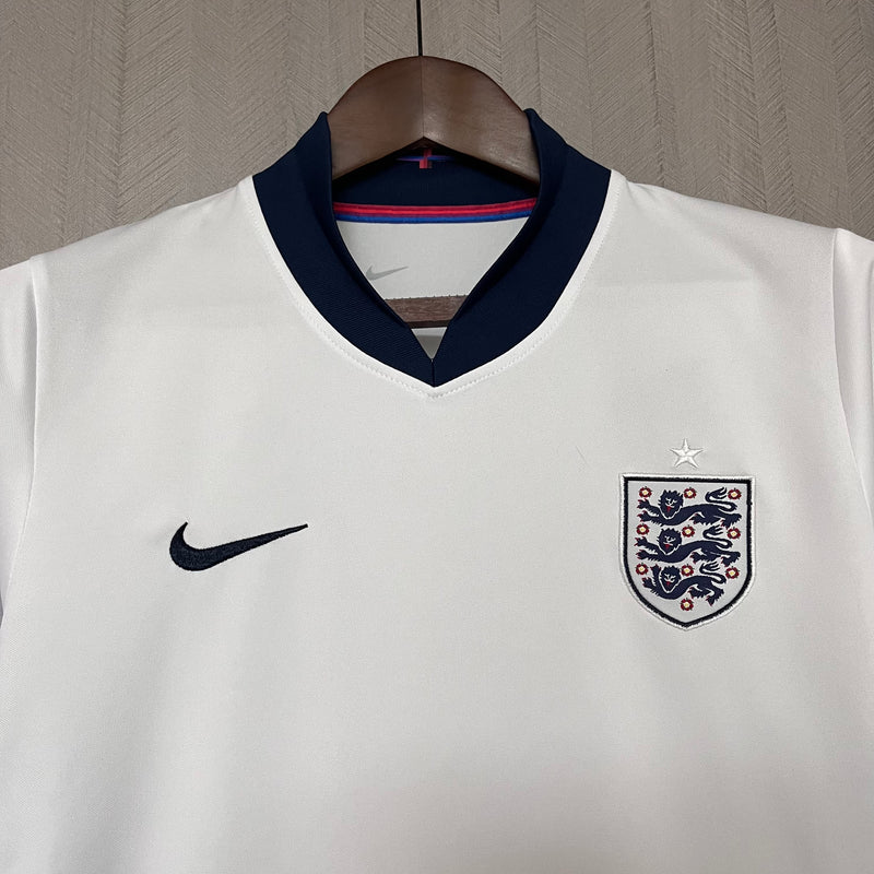 Kit Infantil Inglaterra Home 24/25 Nike Unissex - Branco e Azul