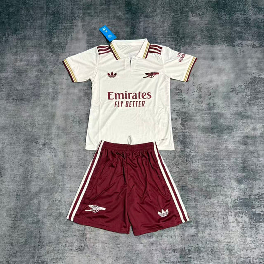 Kit Infantil Arsenal Third 25/26 Adidas - Branco