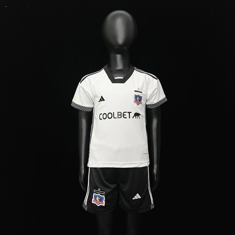 Kit Infantil Colo Colo Home 24/25 Unissex Adidas - Branca