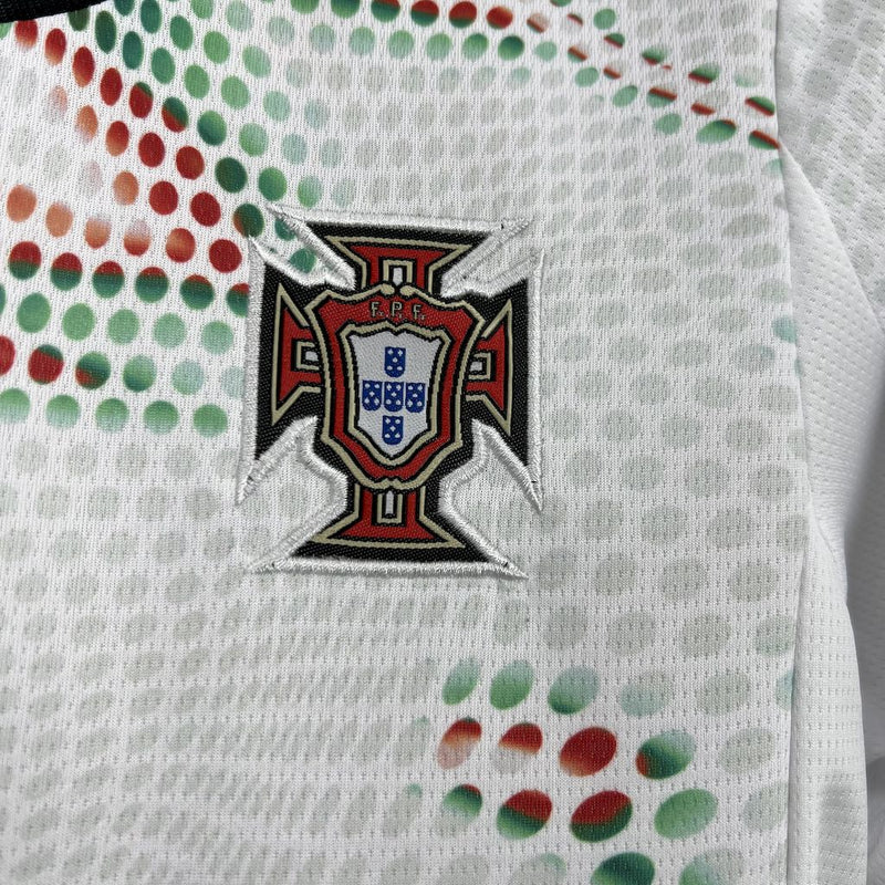 Kit Infantil Portugal Away 25/26 Puma Unissex - Branca