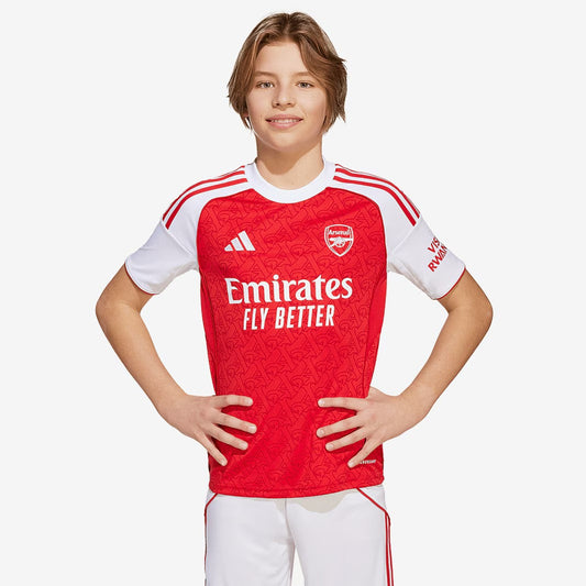 Kit Infantil Arsenal Home 25/26 Adidas - Vermelho e Branco