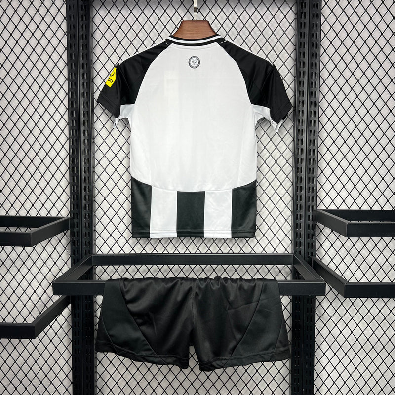 Kit Infantil Newcastle Home 24/25 Unissex Adidas - Preto e Branco