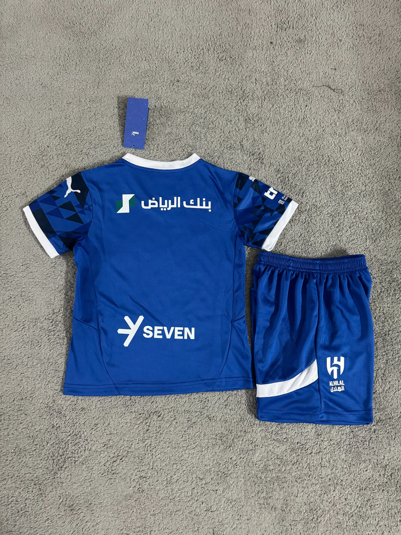 Kit Infantil Al Hilal Home 24/25 Unissex Puma - Azul