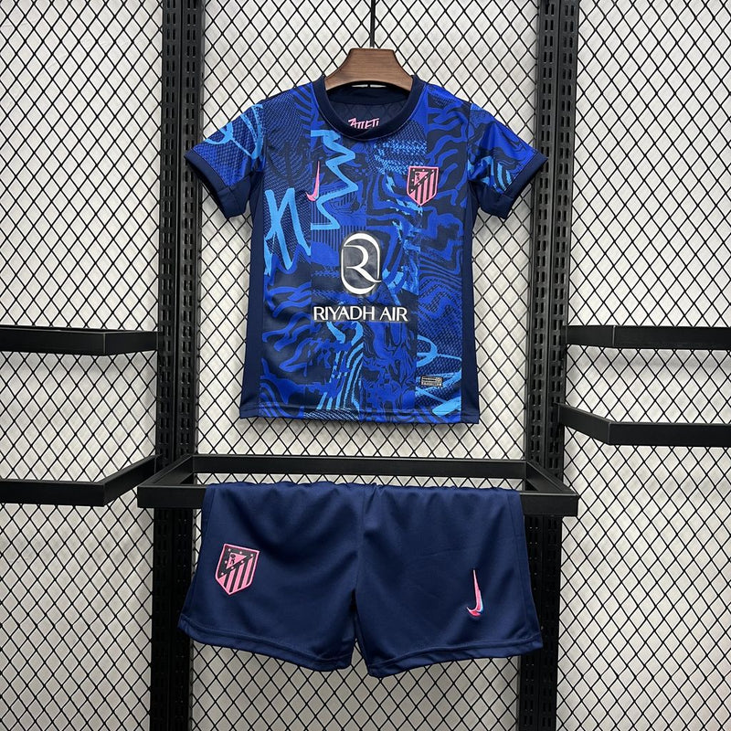 Kit Infantil Atlético de Madrid Third 24/25 Nike Unissex - Azul