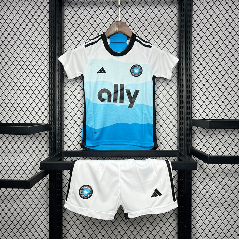 Kit Infantil Charlotte Home 24/25  Unissex Adidas - Azul e Branco