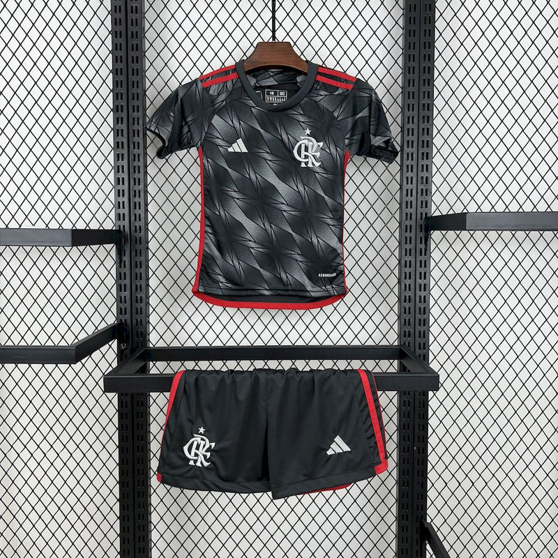 Kit Infantil Flamengo Third 24/25 Adidas Unissex - Cinza