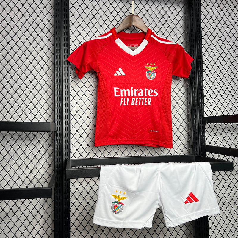 Kit Infantil Benfica Home 24/25 Adidas Unissex - Vermelha