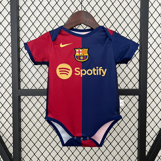 Body Bebê Infantil Barcelona Home 24/25 Nike -Grená