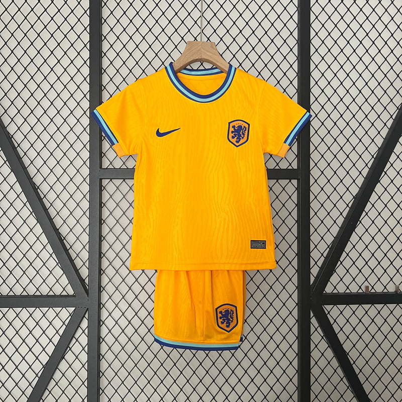 Kit Infantil Holanda Home 24/25 Nike Unissex - Laranja