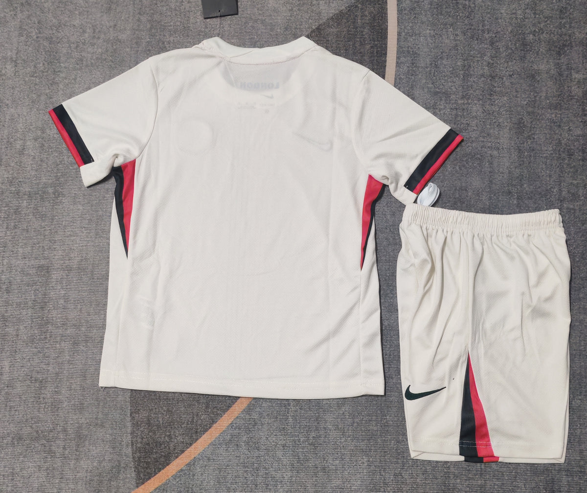 Kit Infantil Chelsea Away 25/26 Nike Unissex - Branco
