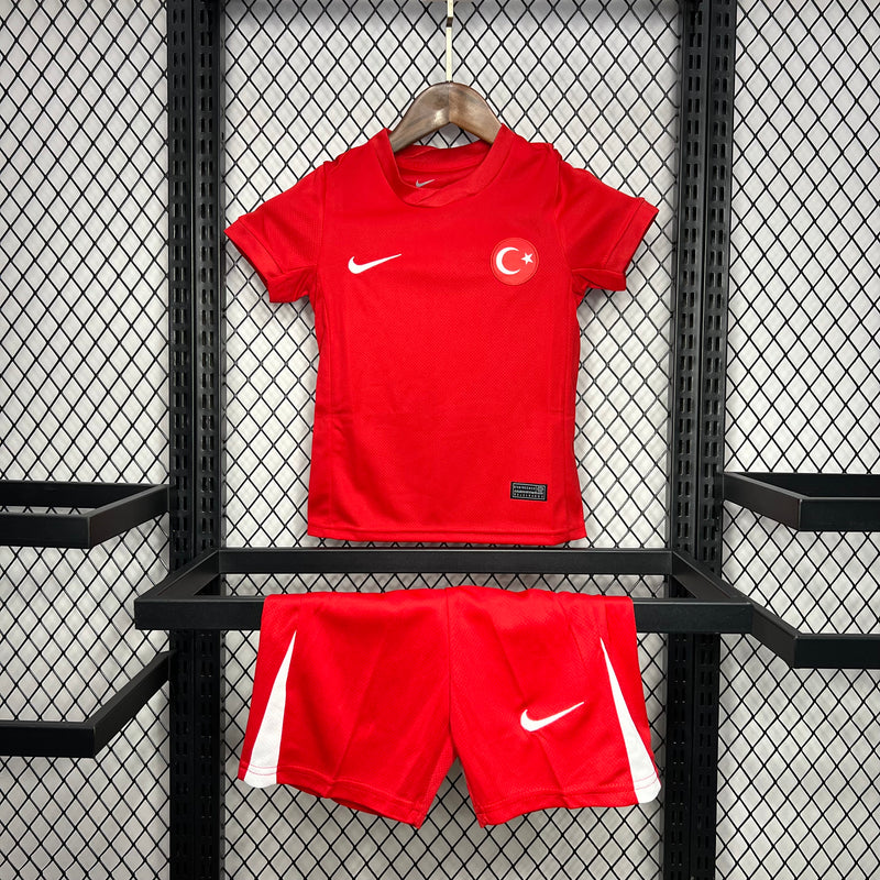 Kit Infantil Turquia Home 24/25 Nike Unissex - Vermelho