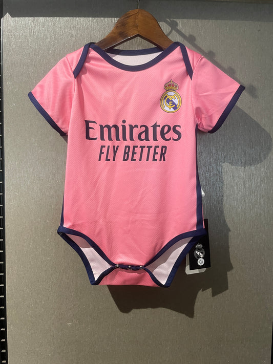 Body Bebê Infantil Real Madrid 25/26  - Rosa
