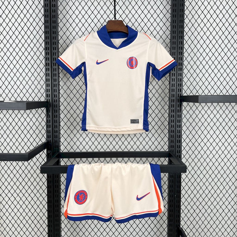 Kit Infantil Chelsea Away 24/25 Nike Unissex - Bege