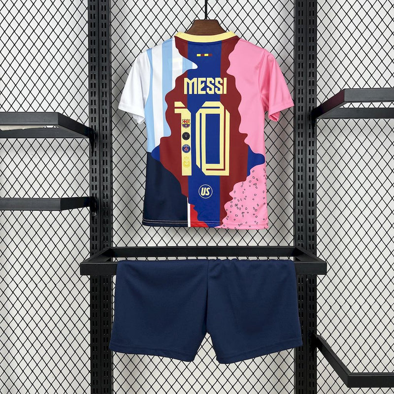 Kit Infantil Edição MESSI Carreira 25/26 Unissex - Colorido