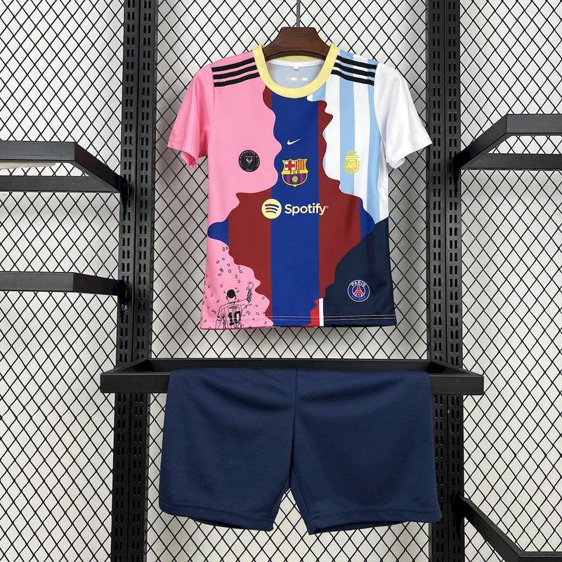 Kit Infantil Edição MESSI Carreira 25/26 Unissex - Colorido