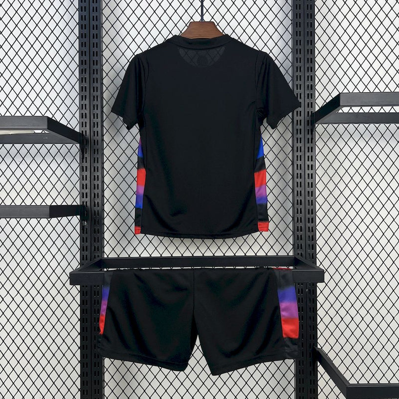 Kit Infantil Inglaterra Away 25/26  Nike Unissex - Preto