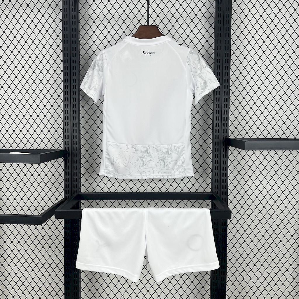 Kit Infantil Manchester City Away 25/26 Unissex Puma - Branco