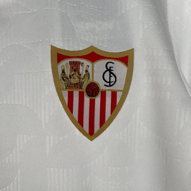 Kit Infantil Sevilla Home 23/24 Unissex Castore - Branco