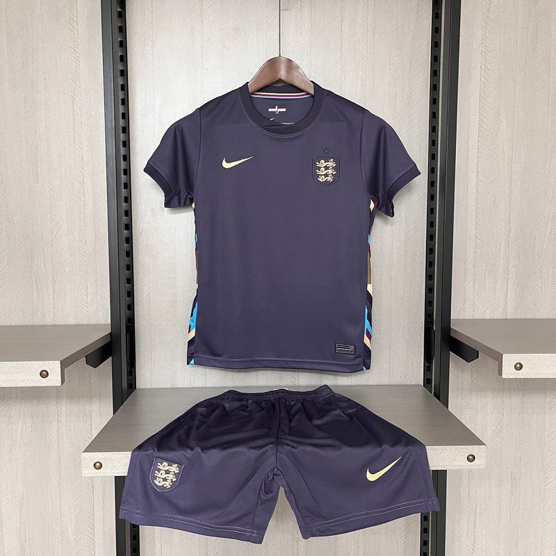 Kit Infantil Inglaterra Away 24/25 Nike Unissex - Azul Escuro