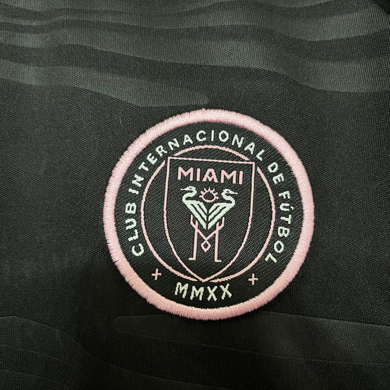 Kit Infantil Inter Miami Away 24/25  Adidas Unissex - Preto