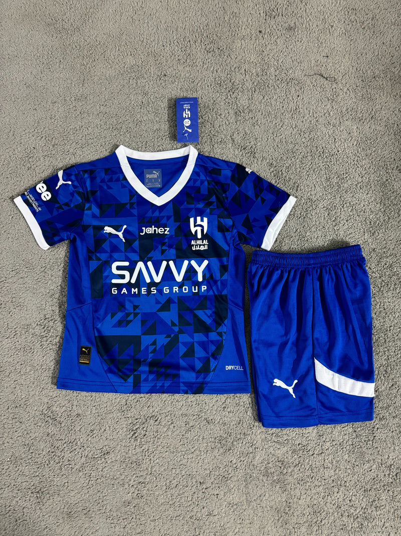 Kit Infantil Al Hilal Home 24/25 Unissex Puma - Azul