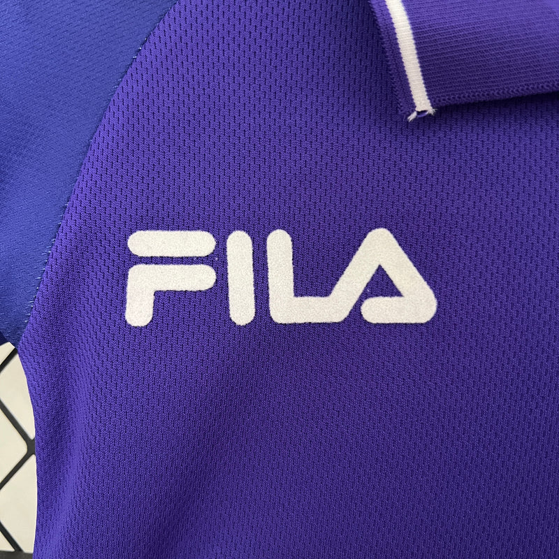 Kit Infantil Fiorentina Home Retrô 1998 Unissex Fila  - Roxo