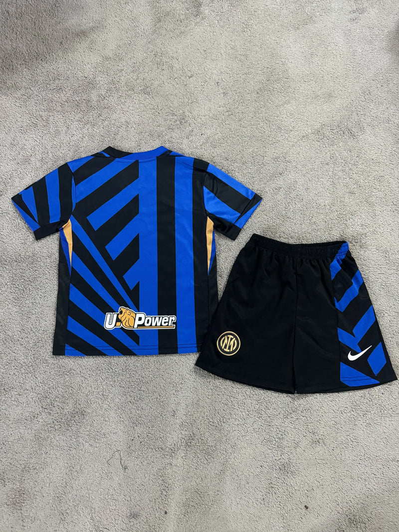 Kit Infantil Inter de Milão Home 24/25 Nike Unissex - Azul e Preto