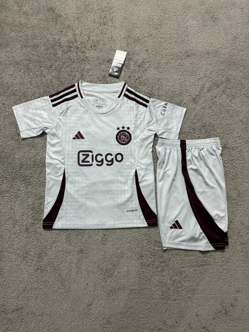 Kit Infantil Ajax Third 24/25 Adidas Unissex - Branco