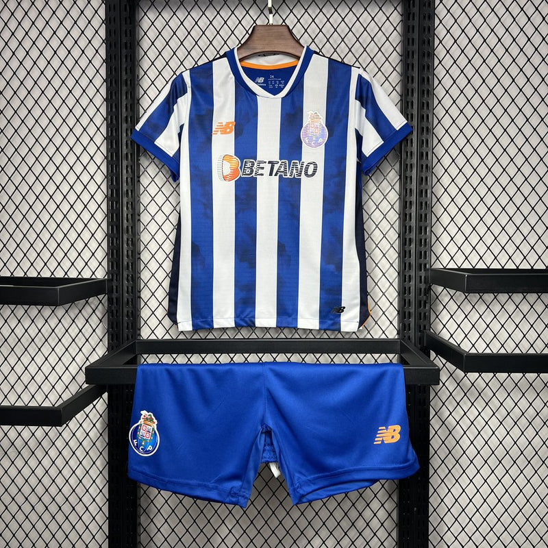 Kit Infantil Porto Home 24/25 Unissex New Balance - Azul e Branca