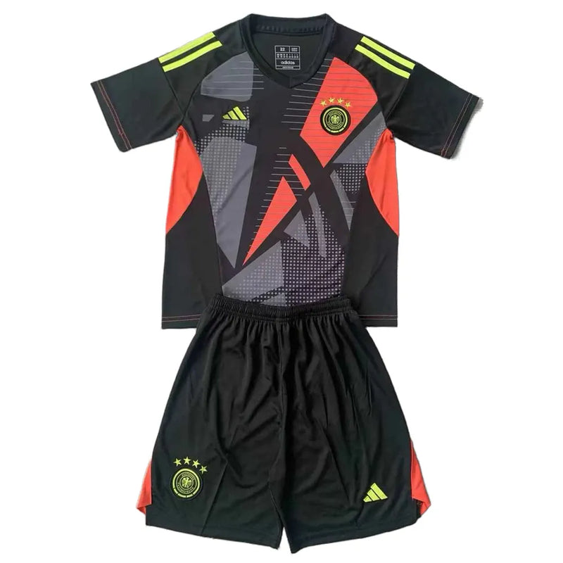 Kit Infantil Alemanha Goleiro 24/25 Adidas Unissex - Preto