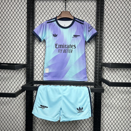 Kit Infantil Arsenal Third 24/25 adidas - Azul