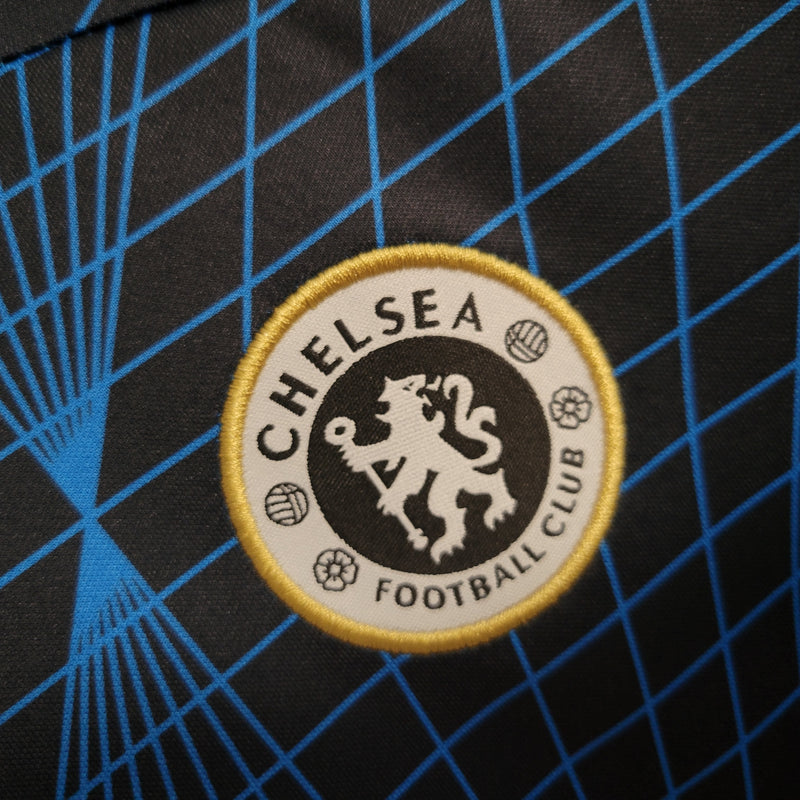 Kit Infantil Chelsea Away 23/24 Nike Unissex - Azul Escuro