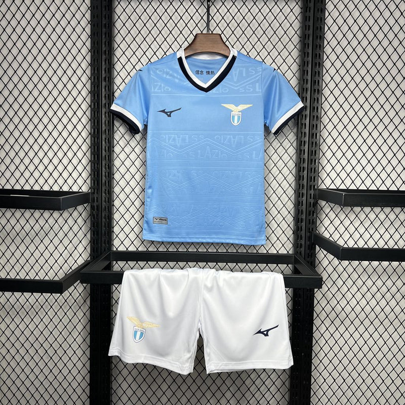 Kit Infantil Lazio Home 24/25 Mizumo Unissex - Azul Claro