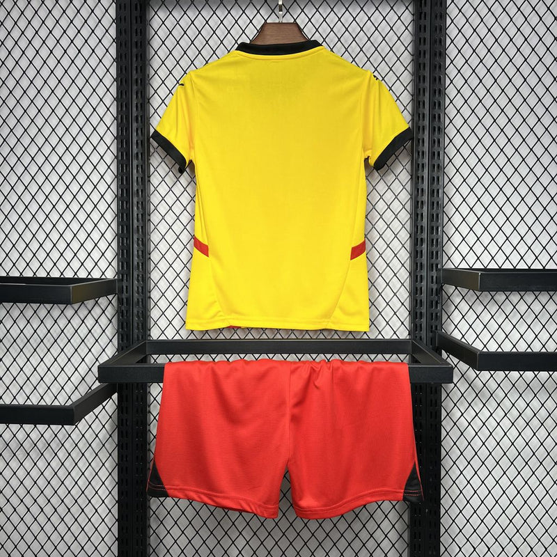 Kit Infantil RC LENS Home 24/25 Puma Unissex - Amarelo e Laranja