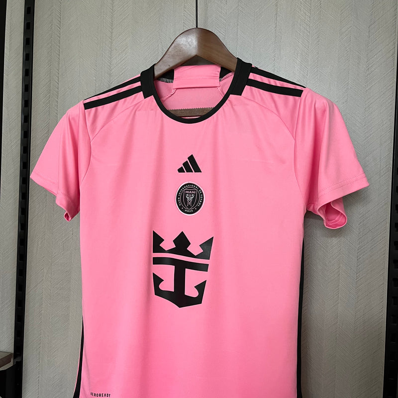 Kit Infantil Inter Miami Home 24/25  Unissex Adidas - Rosa