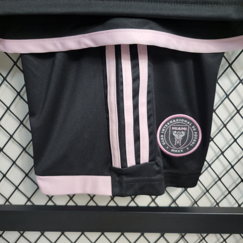 Kit Infantil Inter Miami Away 23/24 Adidas Unissex - Preto