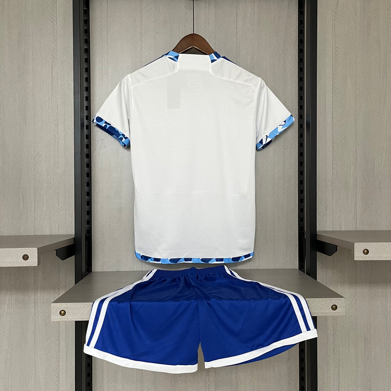 Kit Infantil Cruzeiro Away 24/25  Unissex Adidas Masculino - Branco