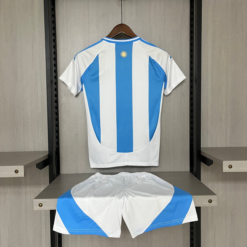 Kit Infantil Argentina Home 24/25 Adidas Masculina - Azul e Branca