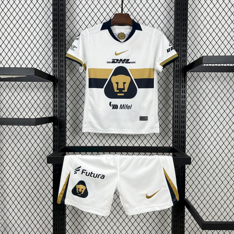 Kit Infantil Pumas Home 25/26 Nike Unissex - Branco