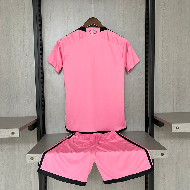 Kit Infantil Inter Miami Home 24/25  Unissex Adidas - Rosa