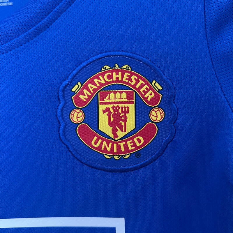 Kit infantil Manchester United Retrô Away 2009 Unissex Nike - Azul