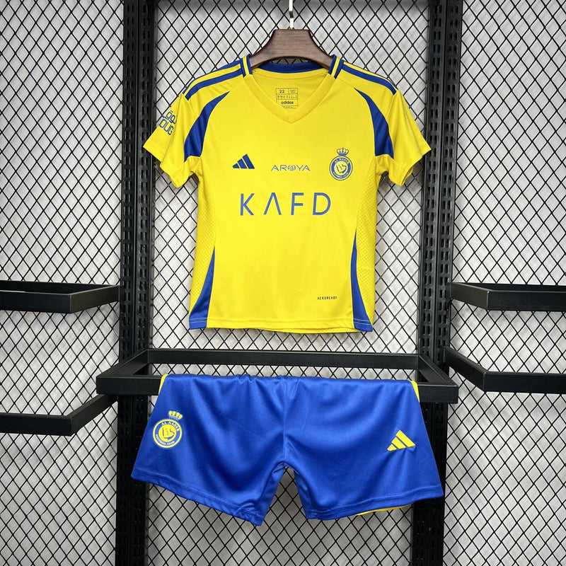 Kit Infantil Al Nassr Home 24/25 Adidas Unissex - Amarela