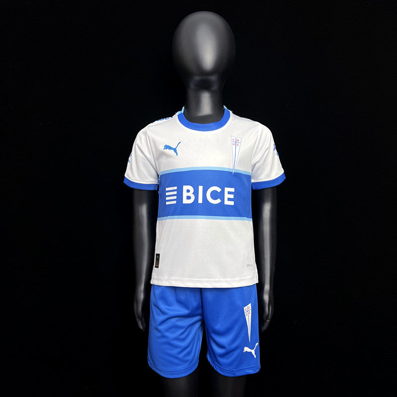 Kit Infantil Universidade Catolica Home 24/25 Unissex Puma -  Branca e Azul