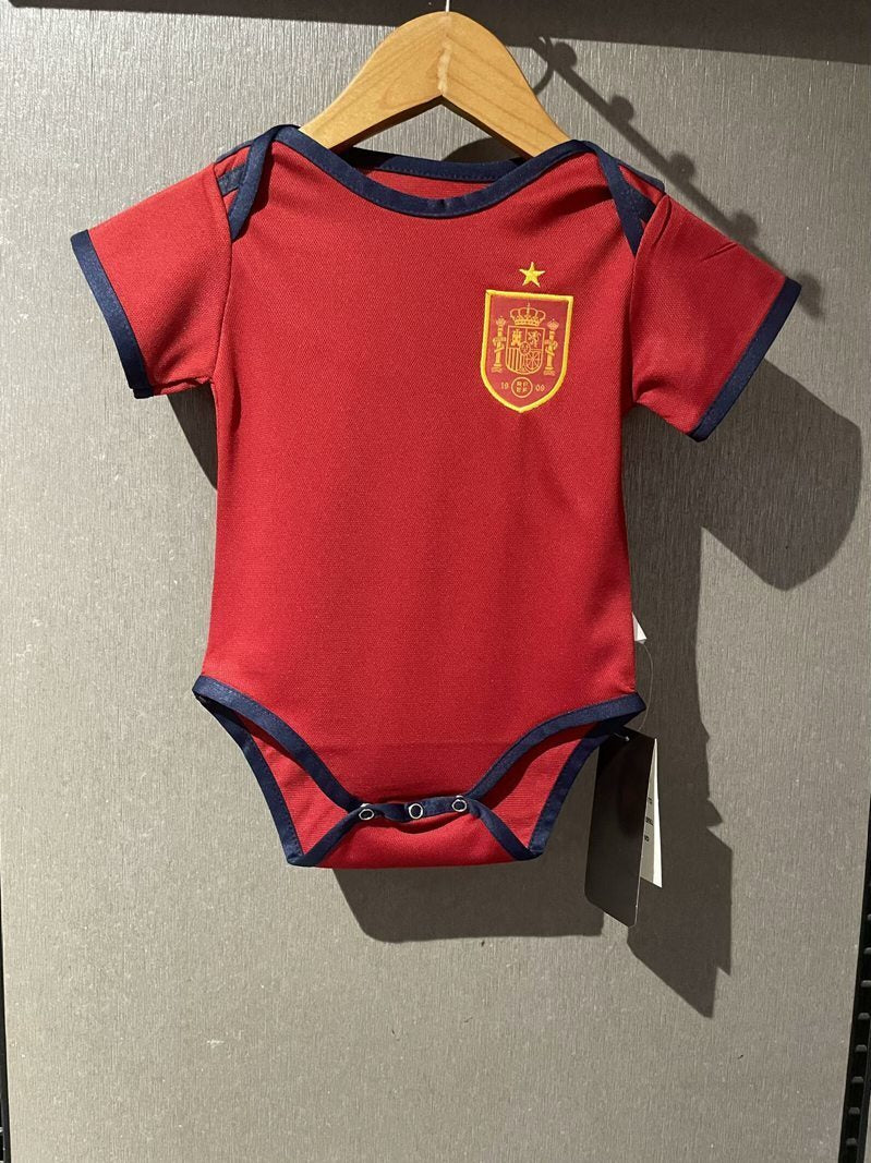 Body Bebê Infantil Espanha Home 24/25  - Vermelho
