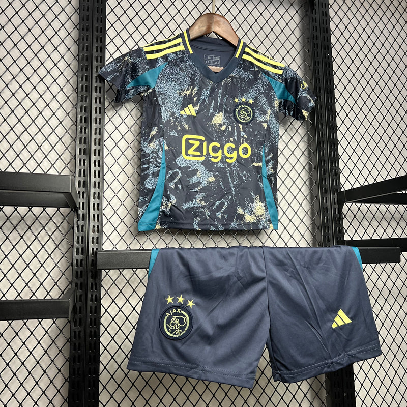 Kit Infantil Ajax Away 24/25 Adidas Unissex - Azul Escuro