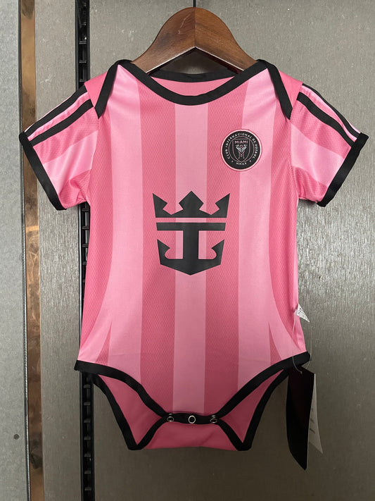 Body Bebê Infantil Inter Miami Home 25/26  - Rosa