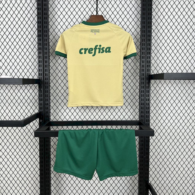 Kit Infantil Palmeiras Third  24/25 Camisa + Shorts Puma Unissex - Dourado