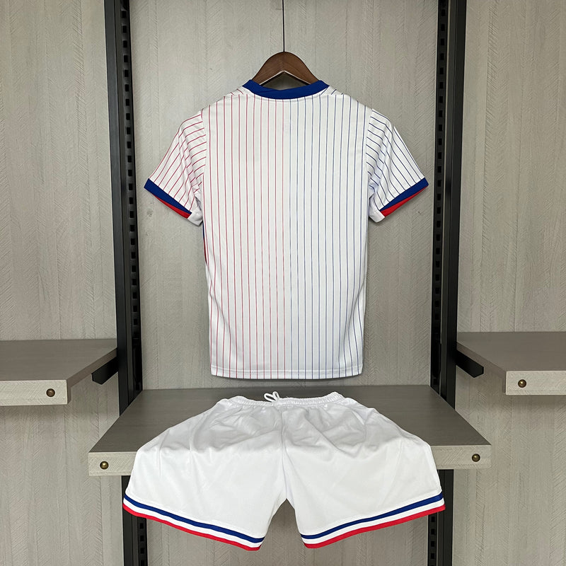 Kit Infantil França Away 24/25 Nike Unissex - Branco