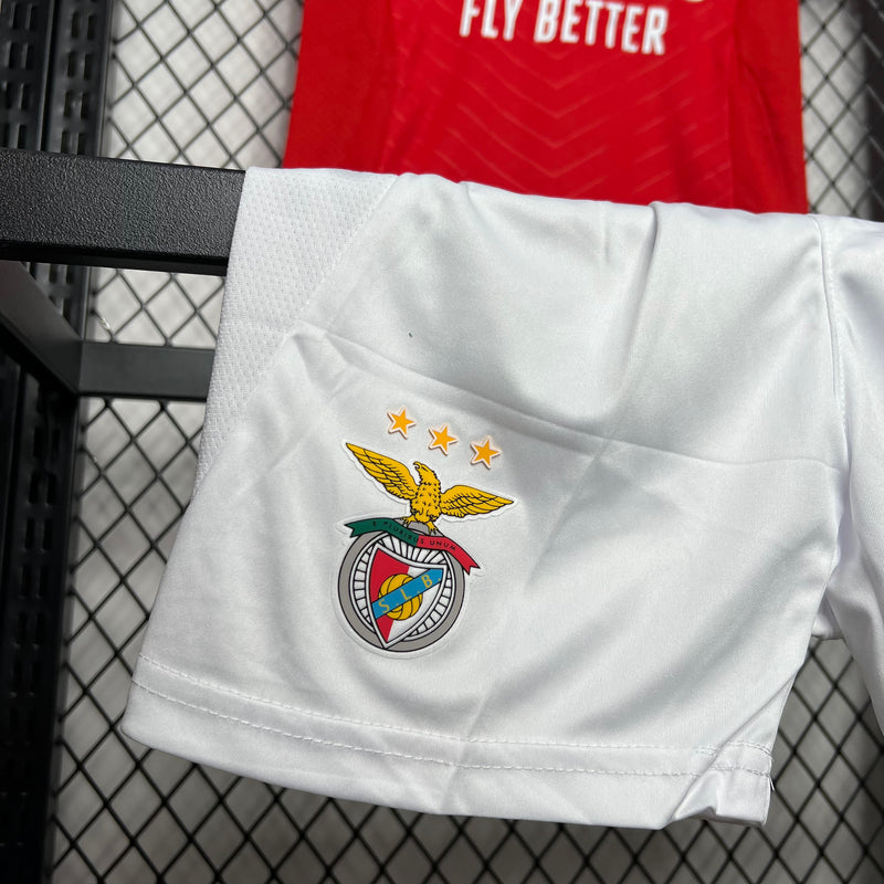 Kit Infantil Benfica Home 24/25 Adidas Unissex - Vermelha